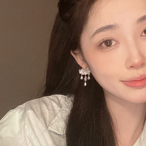 ins cold wind frosted floating cloud water drop pendant earrings niche personality design earrings sweet cool earrings