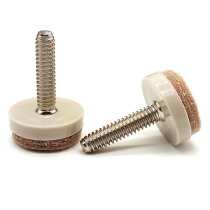 M6 screw adjustable feet with felt feet M8 tables chairs stools furniture height silent non-slip nylon wear-resistant adjustment feet