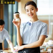 Suffer Hotel Overalls Female Restaurant Waitress Hotel Catering Clothing Short-sleeved Milk Tea Fast Food Restaurant Summer Clothes