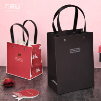 Fang Senyuan gift gift bag carrying bag Black tote bag Festival Red gift gift bag Exquisite packaging bag Paper bag
