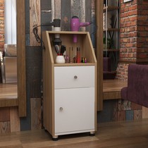 New barber shop hair salon tool cabinet tool car hair product display cabinet beauty salon cart wooden cabinet