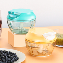 Kitchen garlic machine Manual pounding garlic machine Pull pressure garlic artifact Small mini garlic household garlic cutting and crushing machine