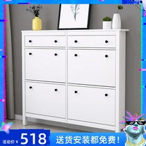 Nordic style shoe cabinet Simple modern home ultra-thin dump entrance cabinet Narrow door partition foyer cabinet Hannis