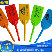 Plastic Seal label cable tie anti-theft shoes clothes box buckle tag anti-change bag blocking lead seal anti-counterfeiting