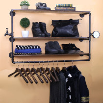 Clothing Store Hanger Racks RETRO WATER PIPES FOR OLD PERSONALITY FURNISHING SHELVES UPPER WALL HANGING RACK ACCESSORIES SHELF SIDE HANG
