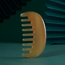 Custom lettering horn comb natural massage meridian scraping gift box household horn comb to send gifts to the elderly and elders