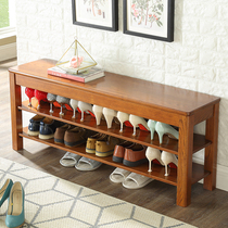 Seat-changing shoe-bench shoe cabinet Home doorway Nordic strip stool minimalist modern containing shoes stool shoe rack solid wood