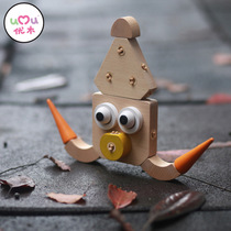 Buckle Series 100 Variant Cute children DIY parquet construction Assembled Building Blocks Animal Model Suit Gift Box