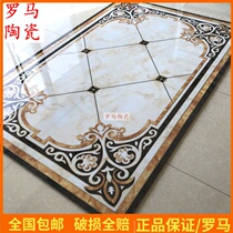 Parquet tile living room floor tiles 800x800 corridor aisle jigsaw tiles floor tiles European waterjet parquet