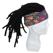 Hip hop dirty braided wig Mens hiphop hair set Direct wearing rope head-mounted hair extensions Short hat braids small reggae