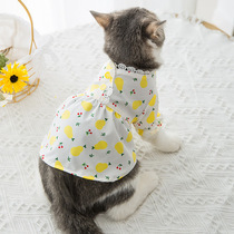 2021 Spring Summer New Pets Clothes Little Fresh And Broken Flowers Bubble Sleeves Teddy Little Dogs Cat Kitty Pet Dress