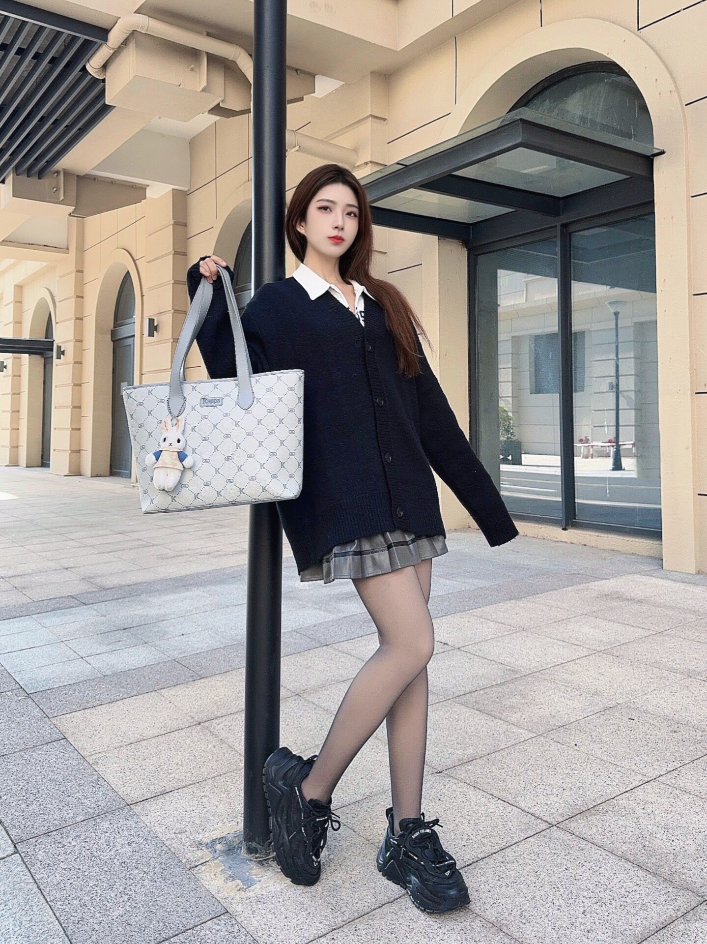 小野和子冬季黑丝光腿神器 加绒双层设计保暖不臃肿 替换装方便实用