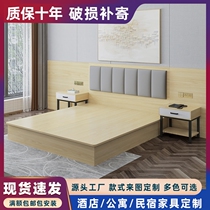 Hotel Bed Punctuate Hotel Furnishings Special Bed Box Complete custom Minroom apartment Single double bed rental room bed