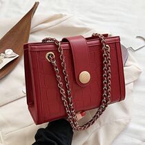 Hong Kong Red Wedding Bag Small 2021 New Fashion Women's Bag Large Capacity Bride Hand Shoulder Messenger Bag