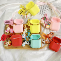 Suitable for apple wireless Bluetooth airpods2 protective sleeve anti-loss shell cartoon cute containing headphone sleeve silicone gel