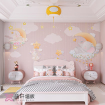 Childrens room cartoon wall panel girl bedroom bedside background wall gusset kindergarten training institution integrated wall panel