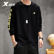  XTEP sweater mens trend 2021 autumn new casual round neck pullover long-sleeved sportswear top mens clothing