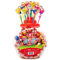 (Canned more affordable) Rod Candy Snacks Nets Red COCO Water Fructose Children Small Snacks Candy