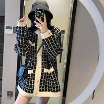 Thousands Birds Gaggery Sweater Jacket Woman Autumn Winter 2022 New Loose Korean version Lazy Breeze Little Savour Knitwear Knitwear