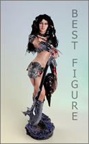 Juyantang anime magic change original iron and blood ancient female warrior pioneer Huntress 1 4 hand-made statue model