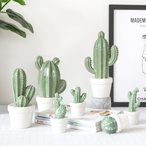 Meme Makeup Ceramic Cactus Fairy Post Emulation Plant Desktop Potted Home Living Room Book Room Adornment Pendulum