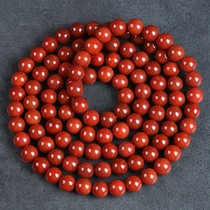 78 19 grams (native cow blood red) one round color agate bracelet necklace multi-circle beads