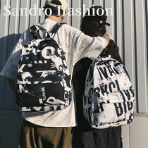 France Sandro Ifashion Junior high school student school bag Female high school college student backpack Male fashion shoulder bag tide