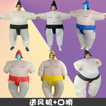 Inflatable sumo clothes fat funny man clothes performing dolls funny and funny performing space suits