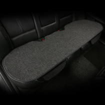 Car rear seat cushion in winter without backrest Four Seasons car cushion cotton and linen single piece short plush Ice Silk three seat