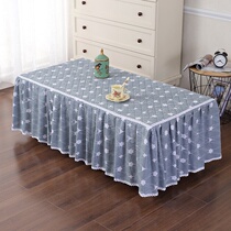 Chengdu coffee table cover cloth living room square fabric table towel TV cabinet dustproof cover V tea table cover dining bench cloth