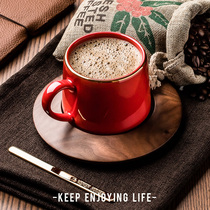 KM Christmas Mark Cup Celebration Red High-grade Personalized Leather Gift Box Edition Ceramic Phnom Penh Coffee Cup Festival Gift