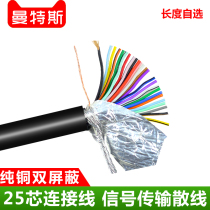25 core double layer shielded wire DB25 pure copper connection wire and mouth print line data line PLC control line 26AWG