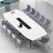 Simple Meeting Table Long Table Bench Meeting Room Table And Chairs Combination Brief Modern Staff Training Table Negotiation Table
