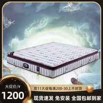 Imported latex coconut palm soft and hard dual-use independent spring Simmons childrens adult economical sponge dual-use mattress