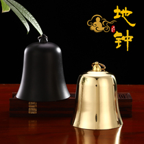Taiwan pure copper clock antique Emperor clock Temple musical instrument hand knocks small cloth bell Buddhist supplies copper chime bell Bell