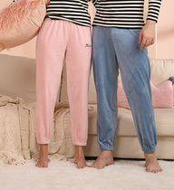 Ms. Yi Daleis home pants Babebee pants coral velvet pajamas fall and winter pajamas wear fairy pants 9970