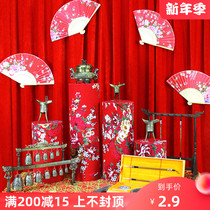 Wedding props Chinese series wedding arrangement welcome area creative stage background decoration Chinese Han and Tang ornaments