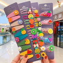 Hair clip Candy color Macaron matte ins water drop retro grinding Childrens broken hair finishing hair card anti frizz bb clip