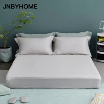 JNBYHOME Jiangnan commoner fitted sheet Spring and autumn bedspread mattress single piece solid color soft Morandi HI3A1A070