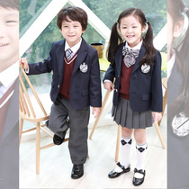 Yinglun Kindergarten Garden clothes primary and middle school students school uniforms Spring and autumn Korean version suits suit childrens class performance out of service