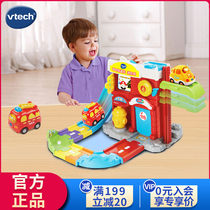 VTech Magic Track Fire Station Car Track Lift Splicing Puzzle Talking and singing