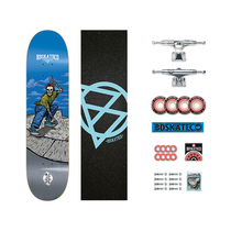 (BD)Imported skateboard professional board beginner girl double-up version four-wheeled short board shop adult travel boys cool