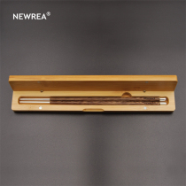 NEWREA new chicken wing wood double head bag silver chopsticks S999 silver portable holiday creative gift
