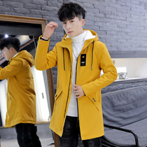Autumn Clothing Mens Wind Clothes Han Edition Trend Spring Autumn Jacket Man in the middle of the fall Student Shuai Handsome Coat Thin