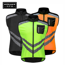 WOSAWE riding vest mens motorcycle loose breathable quick-drying thin large size windbreaker motorcycle reflective vest