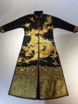  Cloud decoration totem original design womens long coat spring and autumn ethnic style double-sided plate Jintanglong folio coat coat