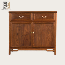 Chant Rosewood double door Double Drawing cabinet residential simple mahogany Chinese furniture tea cabinet storage storage side cabinet