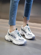 Leather daddy shoes women Spring 2021 New Joker Korean casual single shoes shallow mouth sports women shoes ins New