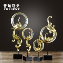 Decorative ornaments European and American retro living room home decorations abstract phoenix ornaments decoration wedding gifts
