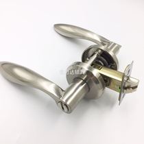 Toilet door lock keyless indoor bathroom lock handle toilet lock tongue toilet bathroom zinc alloy hand lock